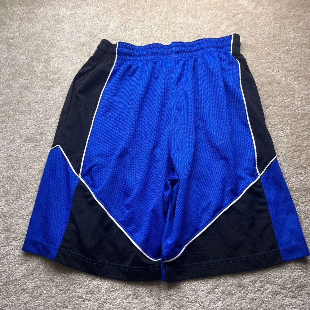 Jordan Mens Dri-FIT Basketball Shorts Blue Black White Jumpman Size L
